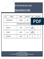 1 Schedule of Material