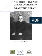 Homenaje a Monseñor Alfonso Durán en Santa Fe