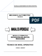 89000047 REPARACION DE MOTOR MEDICIONES