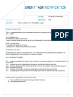 Assessment Task: Notification