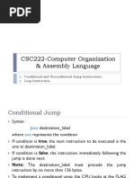 COAL Lec 7 Flow Control Instructions - Chap6