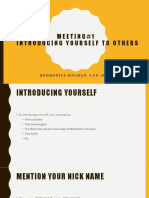 Meeting#1 Introducing Yourself To Others: Heribertus Binawan, S.PD.,M.PD
