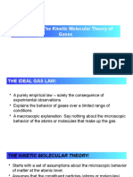 Lecture 3. The Kinetic Molecular Theory of Gases