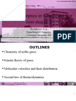 Selected Topics in Chemistry For Non-Major 1: MR Adedapo E. A. Department of Chemistry, Covenant University, Ota