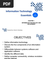 Information Technology Essentials: Prepared By: Arlene N. Baratang