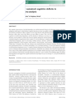 Widespread and Sustained Cognitive Deficits in Alcoholism A Meta-Analysis