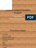 Langkah-Langkah Penelitian Geografi