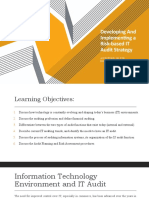 Auditing in CIS Environment - Topic 1 - Developing and Implementing A Risk-Based IT Audit Strategy