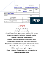 PROVA N3 - DISTRIBUIÇÃO 2sem2020