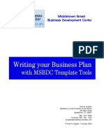 Instructions For Business Plan Template PDF