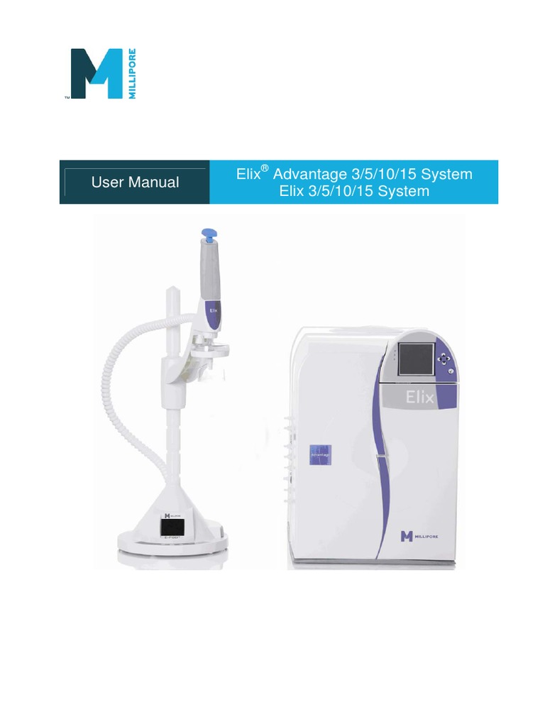 User Manual Elix Advantage 3/5/10/15 System Elix 3/5/10/15 System PDF Breach Of Contract