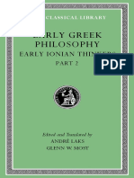 Early Greek Philosophy