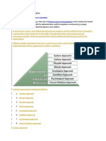 Approaches To Industrial Relations