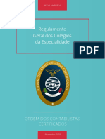 Regulamento Geral dos Colégios da Especialidade(1)