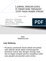 Analisis Jurnal Dengan Judul Pengaruh Terapi Rom Terhadap