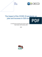 The Impact of The COVID-19 Pandemic On Jobs and Incomes in G20 Economies