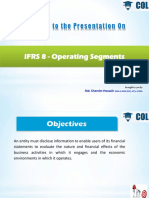Welcome To The Presentation On: IFRS 8 - Operating Segments