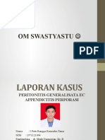 Laporan Kasus Peritonitis Ec Susp Appendisitis Perforasi