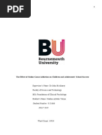 The Effect of Online Game Addiction On Children and Adolescents' School Success