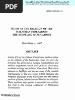 Islam As The Religion of Federation