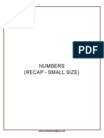 Numbers (Recap - Small Size)