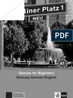 Berliner Platz 1 NEU Glossar Deutsch Englisch