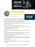 Transcript - Ivanka Trump