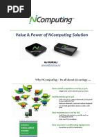 Value & Power of Ncomputing Solution: GJ Murali