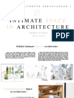 Ahmad Riyadi 2007112641 Understanding Intimate Space in Architecture