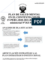 Plan de salud mental en el contexto covid 19