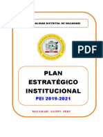 Plan Estratégico Municipalidad Mazamari 2019-2021