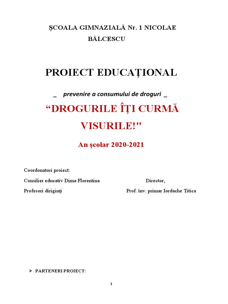 26 Proiect Educational | PDF