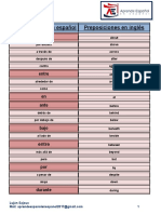 Todos Los Usos de Las Preposiciones Puras y de Las Locuciones Prepositivas