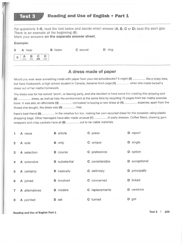 FCE - Fs Trainer Test3 | PDF