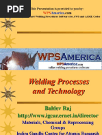 Welding Process and Technology