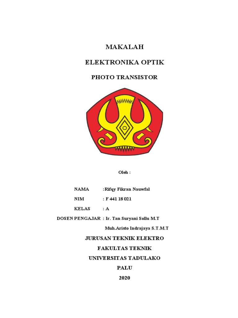 Photo Transistor PDF