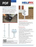 Helifix Dixie Micro-Piles Product Datasheet