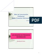 Taller de Comunicación Profesional Sesion 7 Presnetar Infromacion v06