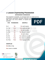 3 Lesson Expressing Possession