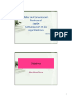 COMUNICACION PROFESIONAL 2019 Comunicacion en Organizaciones v02