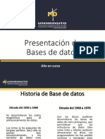Presentación e Introducción de Bases de Datos