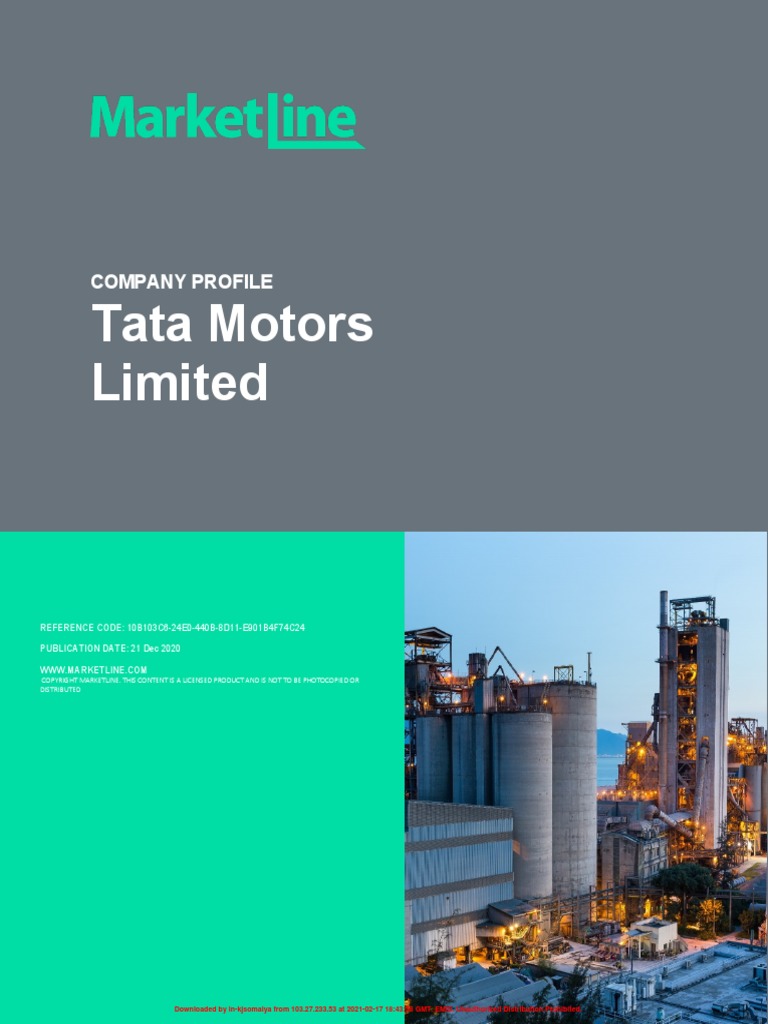 Tata Motors Limited - India, December 2020 | PDF | Car | Automotive ...
