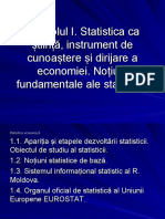 Obiectul statisticii