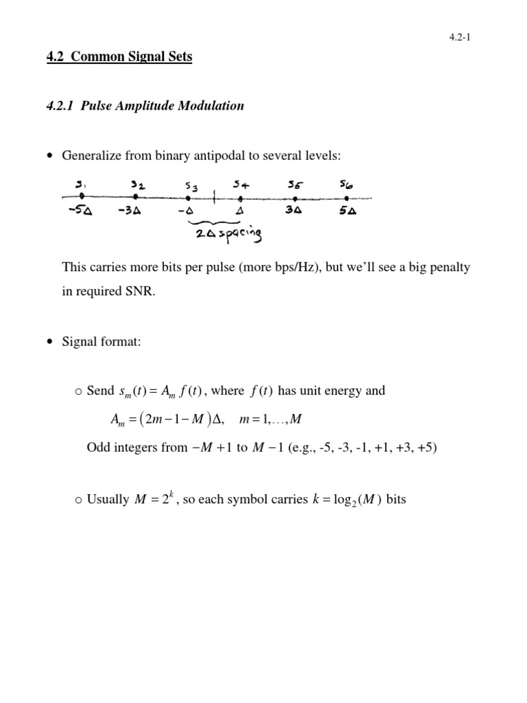 Pulse Amplitude Modulation Overview | PDF | Radio Technology | Computer ...