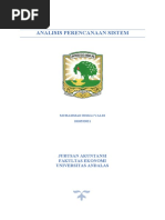 Analisis Perencanaan Sistem: Jurusan Akuntansi Fakultas Ekonomi Universitas Andalas