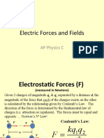 Electric Forces and Fields Phy2