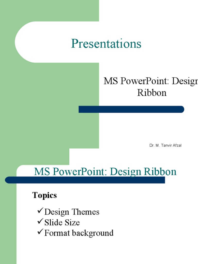 Understanding PowerPoint's Design Ribbon | PDF | Art | Computers