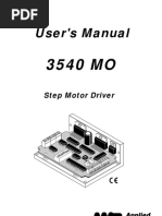 User's Manual: Step Motor Driver