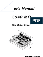 User's Manual: Step Motor Driver