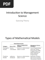 Introduction To Management Science: Queuing Theory